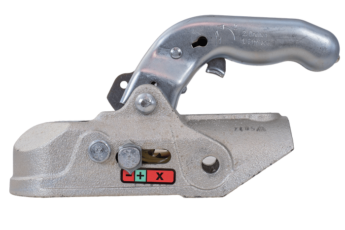 KNOTT K27-B ball hitch for 2700kg trailer with 45mm pipe drawbar, cast iron