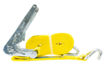 Set of four UNITRAILER 8m/50mm/5t yellow transport belts with tensioner
