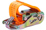 Set of four UNITRAILER 3m/25mm/1t orange transport belts with tensioner