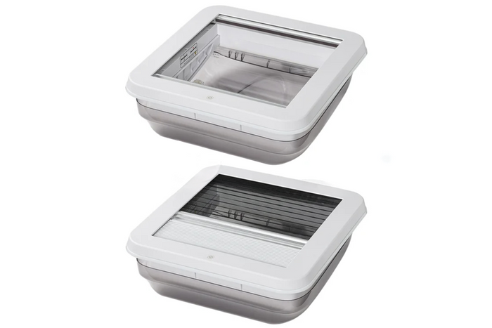 ProPlus 610905V01 camper roof window roof vent with LED lighting 400x400mm
