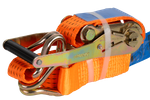 Set of four UNITRAILER 3m/50mm/5t orange transport belts with tensioner