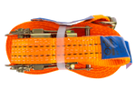 Set of four UNITRAILER 10m/35mm/2t orange transport belts with tensioner