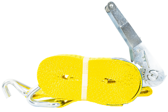 UNITRAILER 8m/50mm/5t yellow transport belt with tensioner
