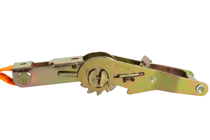 Set of four UNITRAILER 6m/25mm/1t orange transport belts with tensioner