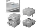 ProPlus 370415V01CR Portable Camping Toilet Gray 10L/20L