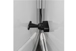 Caravan, camper door latch ProPlus 362622V02BK black spring-loaded handle for holding the door