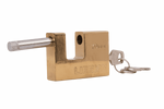 Brass padlock 70mm HERMON, ear diameter 10mm