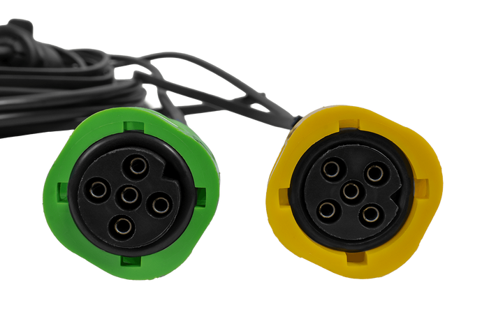 MANTES electrical installation, boat trailer harness 4.4m, 7PIN plug, 2x5PIN bayonets