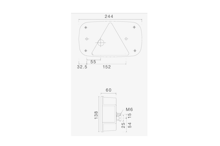 ASPÖCK MULTIPOINT III rear lights bayonet 5PIN 7 functions left+right