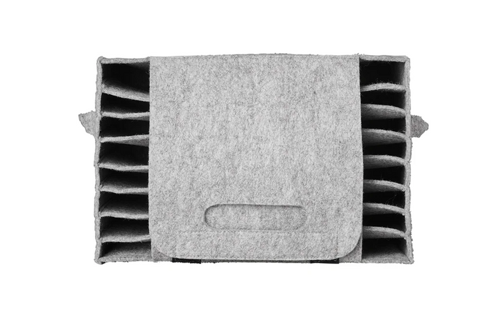 ProPlus 761475V01 camper plate organizer, felt, for 10 plates