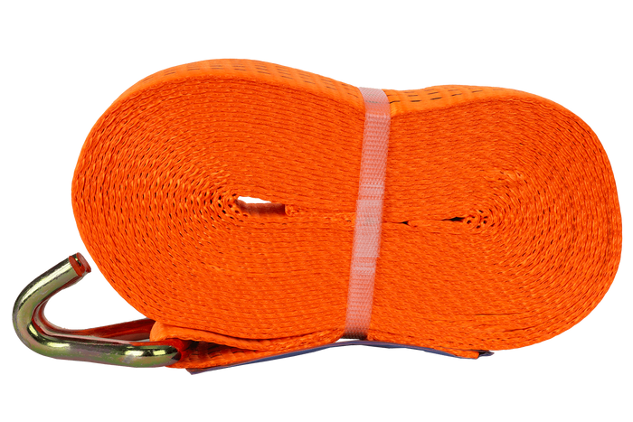 Set of four UNITRAILER 12m/50mm/5t orange transport belts with tensioner