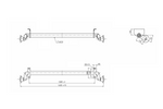 AL-KO OPTIMA unbraked axle for trailer 750kg 1285mm 1620mm 4x100