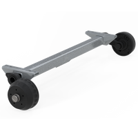 Braked axle KNOTT VGB15M/MV for trailer/carriage 1500kg 1300mm 1770mm 5x112