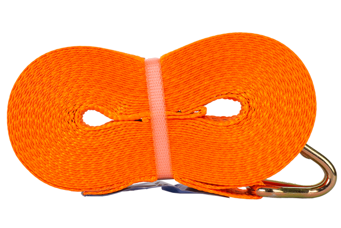 Set of four UNITRAILER 12m/35mm/2t orange transport belts with tensioner