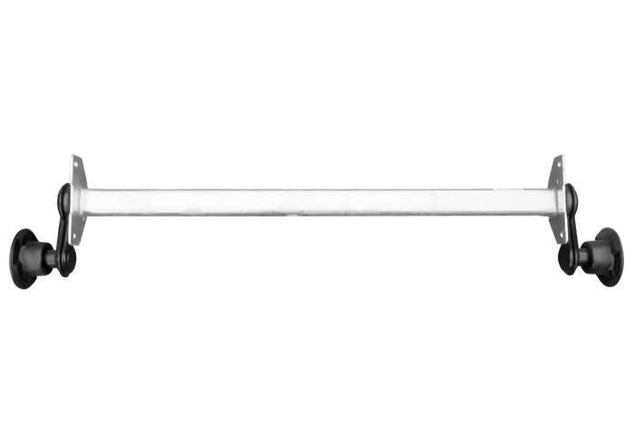 KNOTT VG7-L unbraked axle for boat trailer 750kg 1094mm 1406mm 4x100