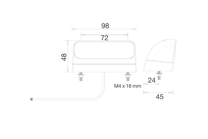 ASPÖCK REGPOINT II LED license plate light