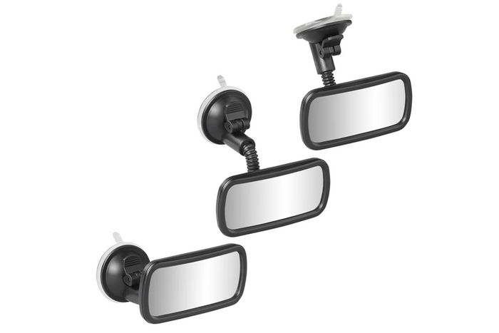 ProPlus 750641 panoramic rearview mirror with holder and suction cup 55x115mm
