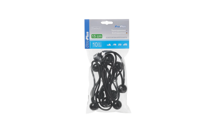 Set of ropes for securing tent awnings ProPlus 365644 rubber ropes with ball 15cm 10 pcs.
